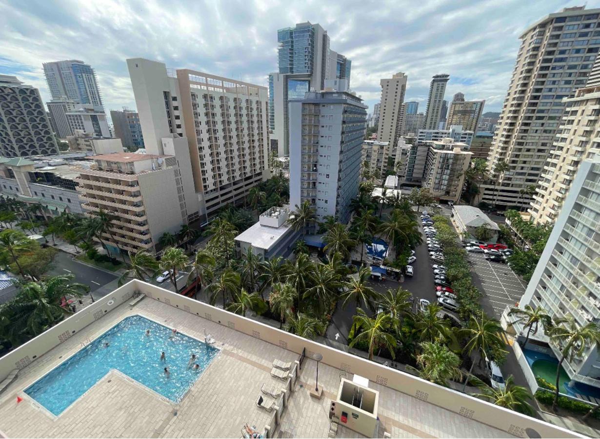 1414- Heart Of Waikiki With Kitchen - Free Parking - City View Villa Honolulu Esterno foto